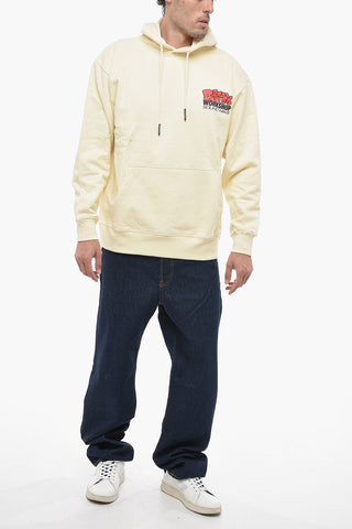Felpa Hoodie in cotone con Stampa