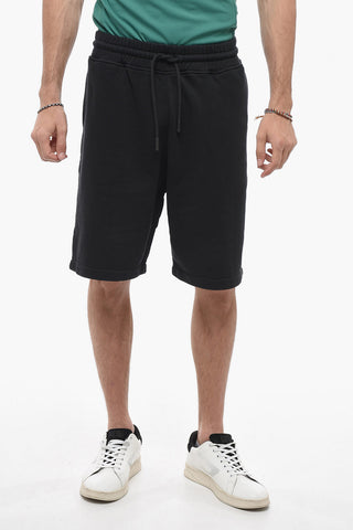 Brushed Cotton CROSS BASKET Shorts with Embroidery