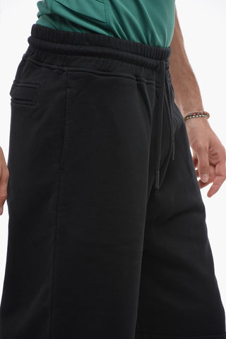 Brushed Cotton CROSS BASKET Shorts with Embroidery