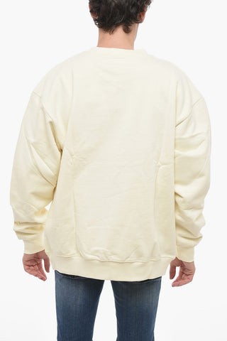 Teddy Bear Printed Fleeced-Cotton Crew-neck Sweatshirt