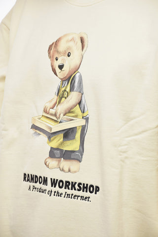 Teddy Bear Printed Fleeced-Cotton Crew-neck Sweatshirt