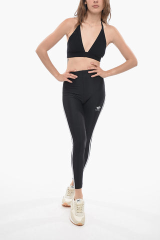 ADIDAS Leggings Piping in Tessuto Stretch con Tasca Posteriore