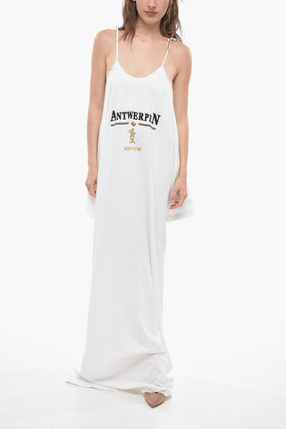 Maxi Vestito Tee Cold Shoulder con Spacco sul Retro