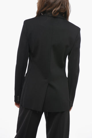 Stretch Fabric Unlined Blazer with Flush Pockets
