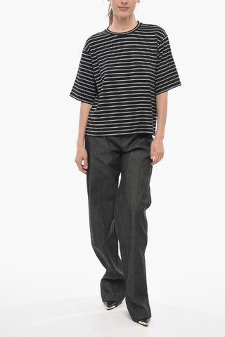 LEISURE T-shirt Girocollo AFONE A Righe