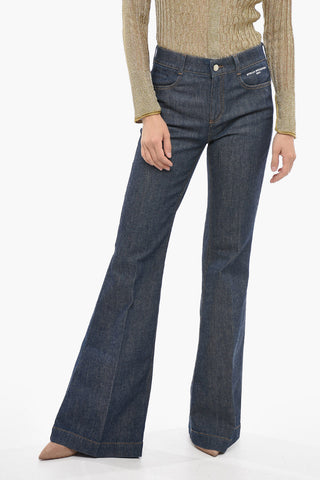 Flared Leg Dark Washed Denims 31cm