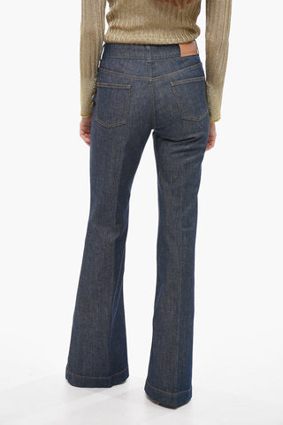 Flared Leg Dark Washed Denims 31cm