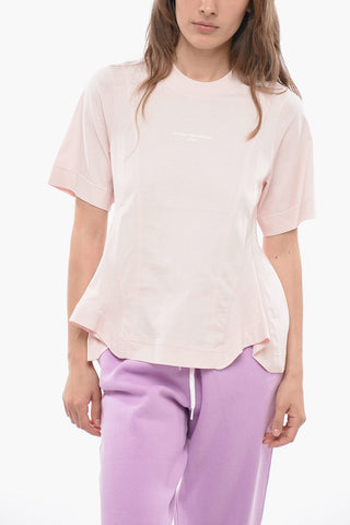 Cotton 2001 T-Shirt with Transversal Stitchings