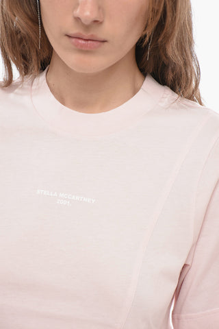 Cotton 2001 T-Shirt with Transversal Stitchings