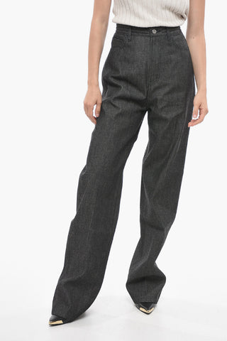 Jeans Regular Fit a Vita Alta 24cm