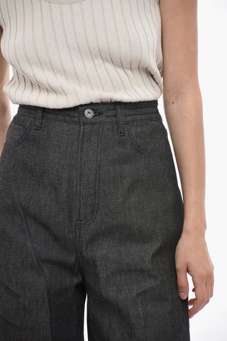 Jeans Regular Fit a Vita Alta 24cm