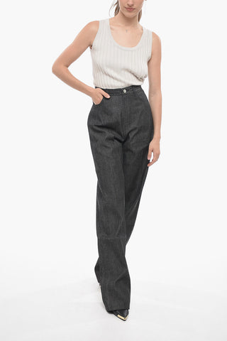 Jeans Regular Fit a Vita Alta 24cm