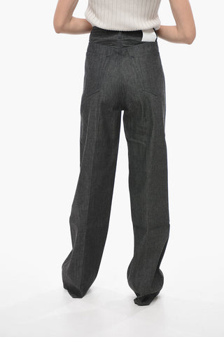 Jeans Regular Fit a Vita Alta 24cm