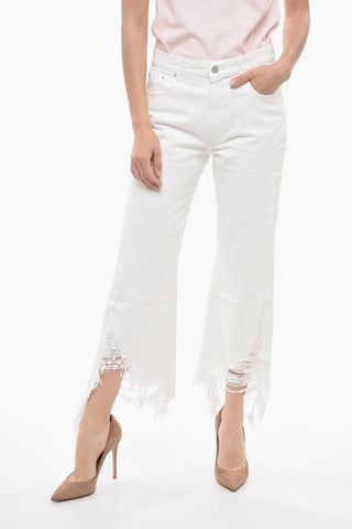 Jeans Cropped Fit mit Ausgefranstem Saum 24cm