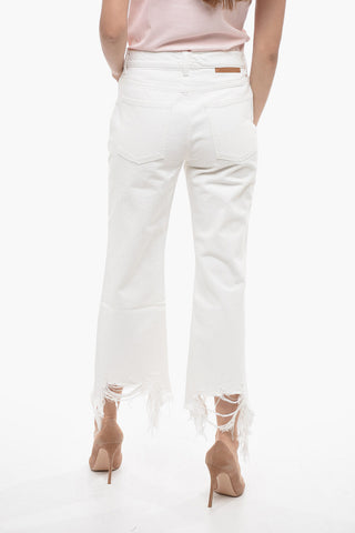 Jeans Cropped Fit mit Ausgefranstem Saum 24cm