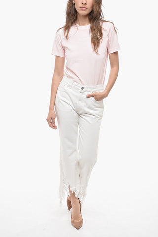 Jeans Cropped Fit mit Ausgefranstem Saum 24cm