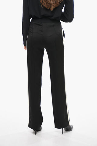Acetate Sweatpants with Contrasting Bands