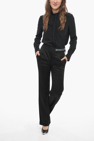Acetate Sweatpants with Contrasting Bands