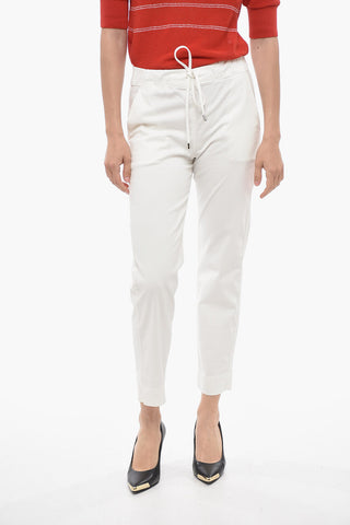 LEISURE Cotton Blend TERRENO Panys with Elastic Waistband