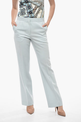 Pantaloni 4 Tasche in Lana Grain de Poudre