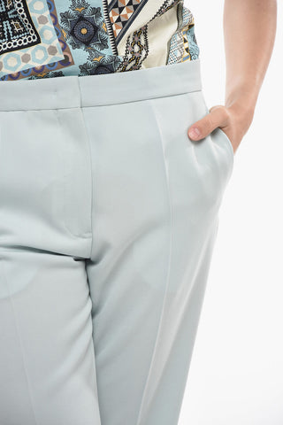 Pantaloni 4 Tasche in Lana Grain de Poudre