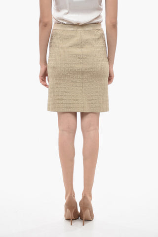 Gonna a Tubino in Tessuto Jacquard