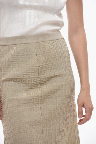 Gonna a Tubino in Tessuto Jacquard