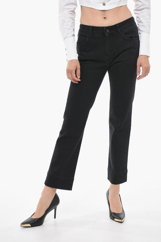 Jeans Capri SIMON in Denim Stretch a Gamba Dritta 18cm