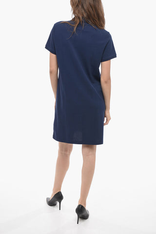 Short Sleeved Piquet Cotton Polo Shirt Dress