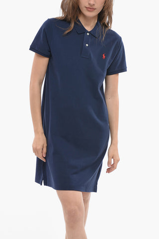 Short Sleeved Piquet Cotton Polo Shirt Dress