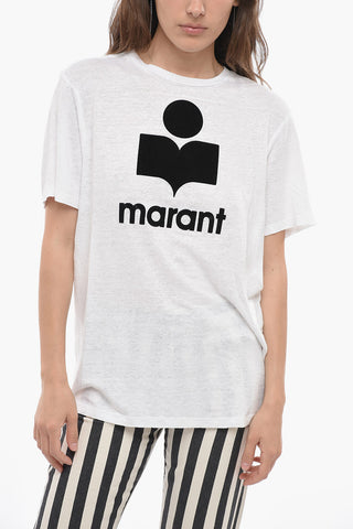 ETOILE Cotton ZEWEL T-Shirt with Flocked Logo