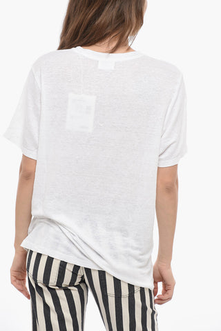 ETOILE Cotton ZEWEL T-Shirt with Flocked Logo