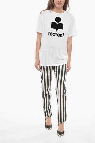 ETOILE Cotton ZEWEL T-Shirt with Flocked Logo