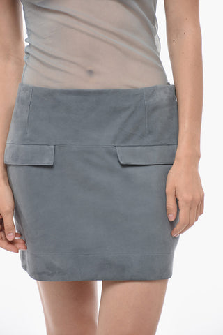 Minigonna in Suede VERIA con Tasche ad Aletta