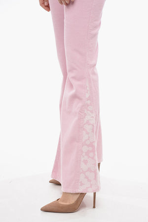 Pantaloni Bootcut in Velour a Coste