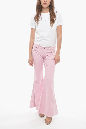 Pantaloni Bootcut in Velour a Coste