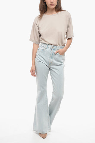 High-Waist Boot Cut Jeans 30cm