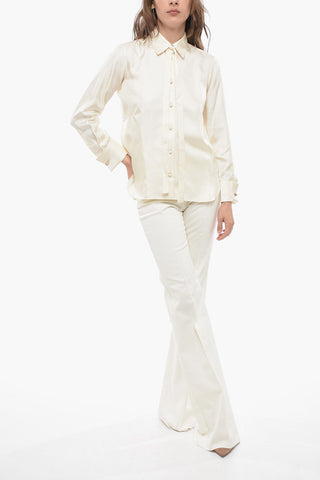 Tie Neck TOANO Silk Shirt