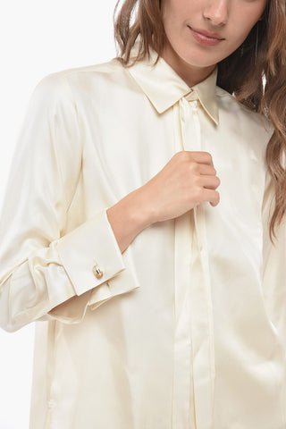 Tie Neck TOANO Silk Shirt