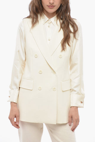 Gilet Doppiopetto PALLIDA in Lana Stretch