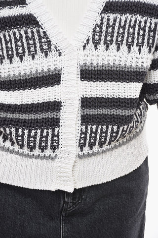 Cardigan Crop con Dettagli in Lurex