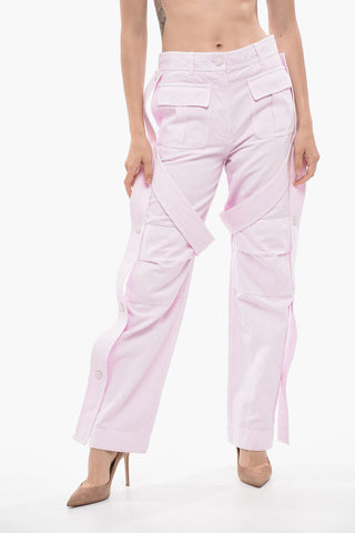 Pantaloni Cargo in Misto Cotone con Dettagli Removibili