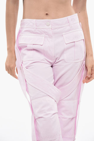 Pantaloni Cargo in Misto Cotone con Dettagli Removibili