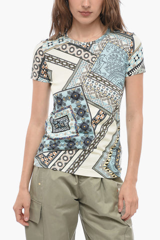 Printed Cotton Crew-Neck T-shirt
