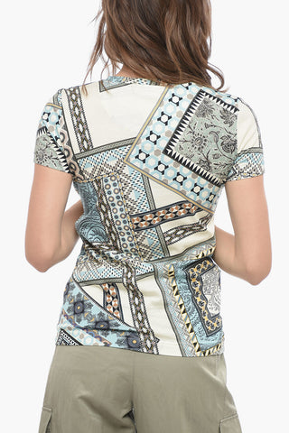 Printed Cotton Crew-Neck T-shirt