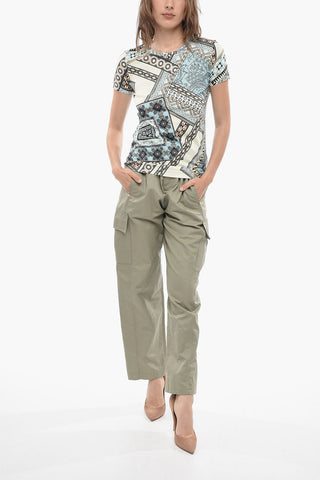 Printed Cotton Crew-Neck T-shirt