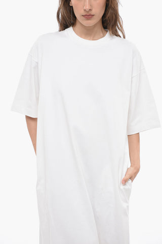 Cotton Maxi Dress with Split on the Back