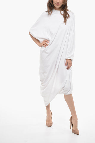 Cotton Asymmetrical Maxi Dress