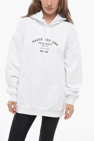 Brushed Cotton Oversized UNISEX Hoodie with Contrasting Print