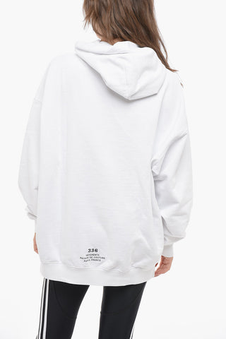 Brushed Cotton Oversized UNISEX Hoodie with Contrasting Print